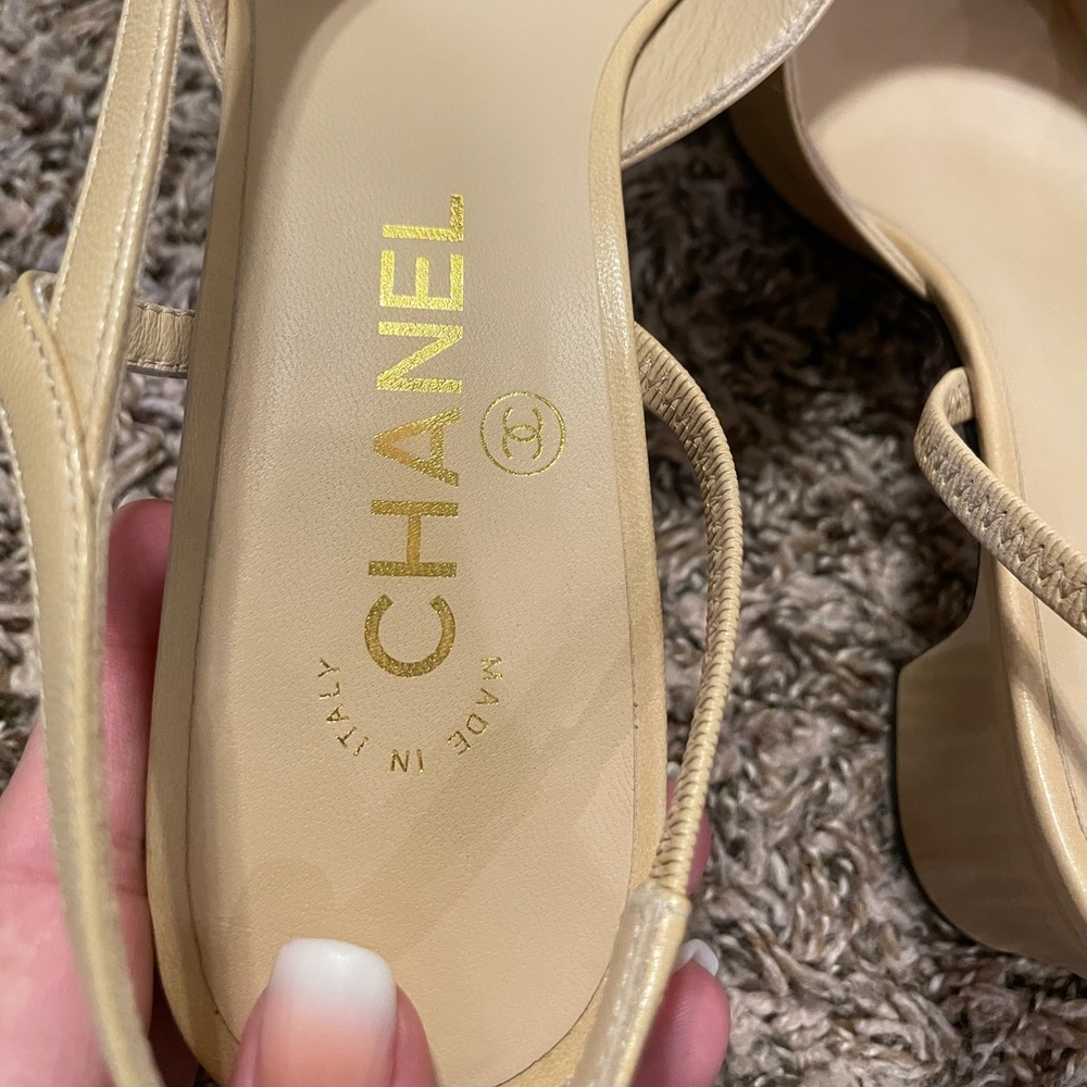 CHANEL classic slingback 100% authentic! EUC - Picture 4 of 15